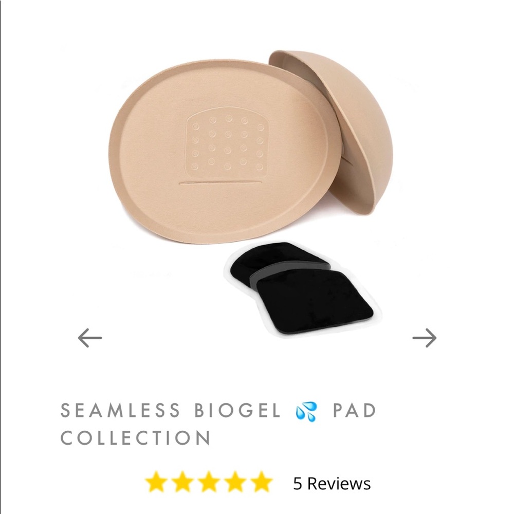 Misses Kisses Seamless Biogel L Pads Voluptuous Waterproof Hypoallergenic Beige